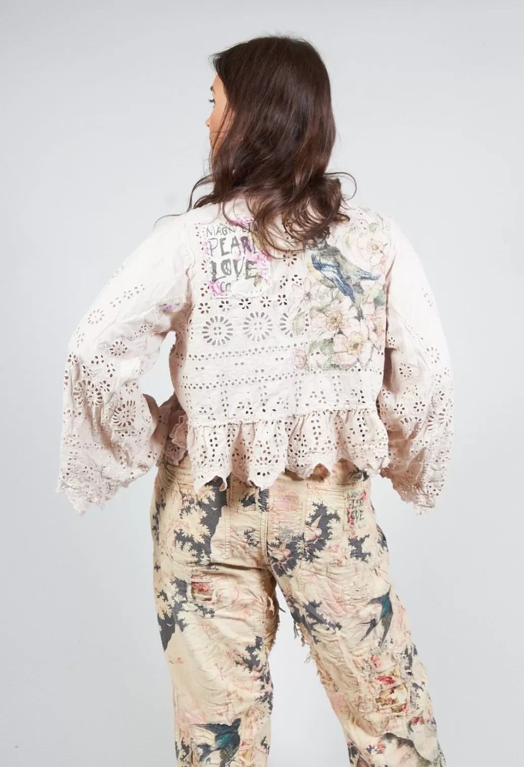 Jackets^Magnolia Pearl Eyelet Lise Lotte Piano Shawl In Pinksalt