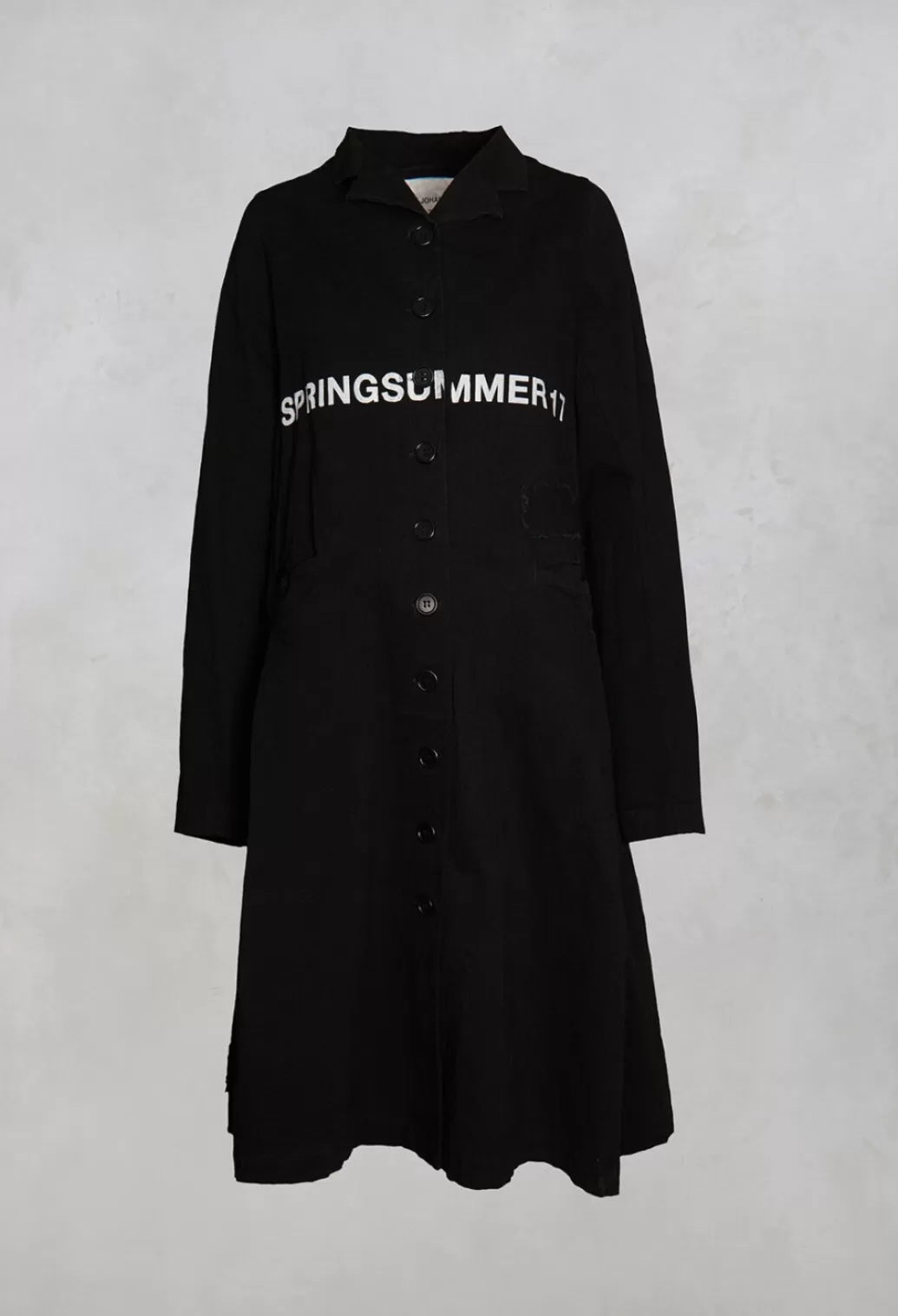 Coats^NELLY JOHANSSON Fatima Coat With Text In Black Printed