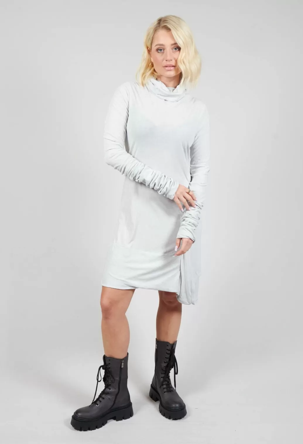 Dresses^Rundholz Dip Fitted Jersey Tunic With Roll Neck In Birch