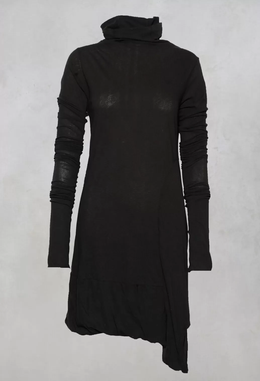 Dresses^Rundholz Dip Fitted Jersey Tunic With Roll Neck In Wood