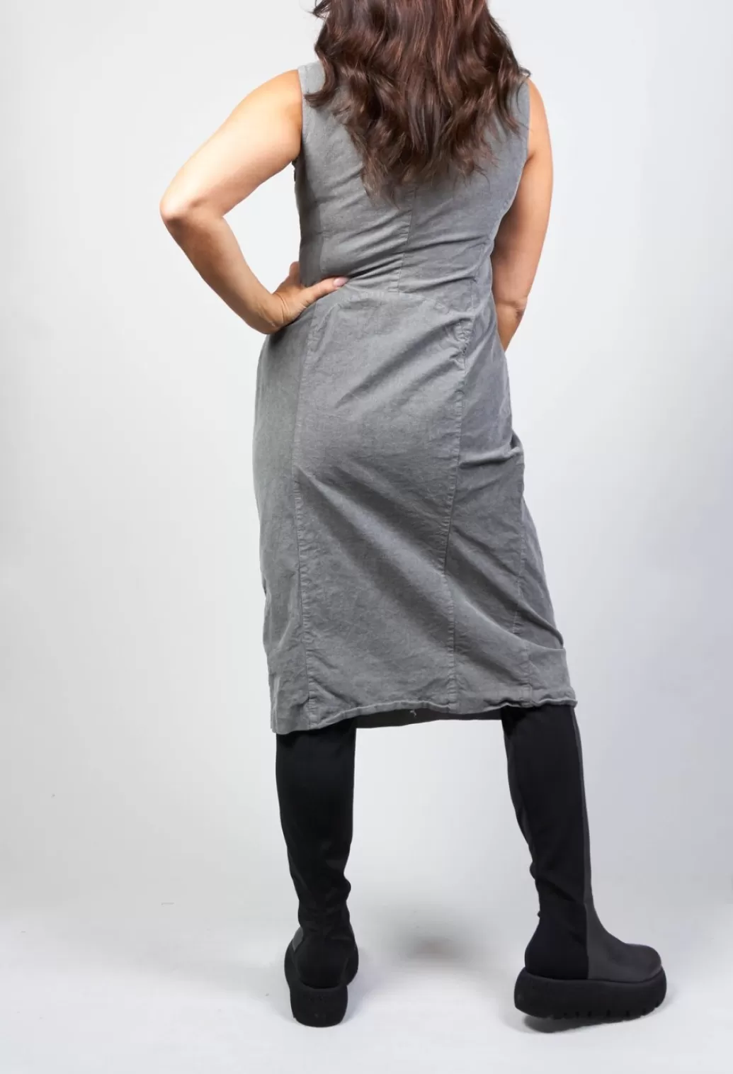 Dresses^Rundholz Black Label Fitted Sleeveless Midi Dress In Grey