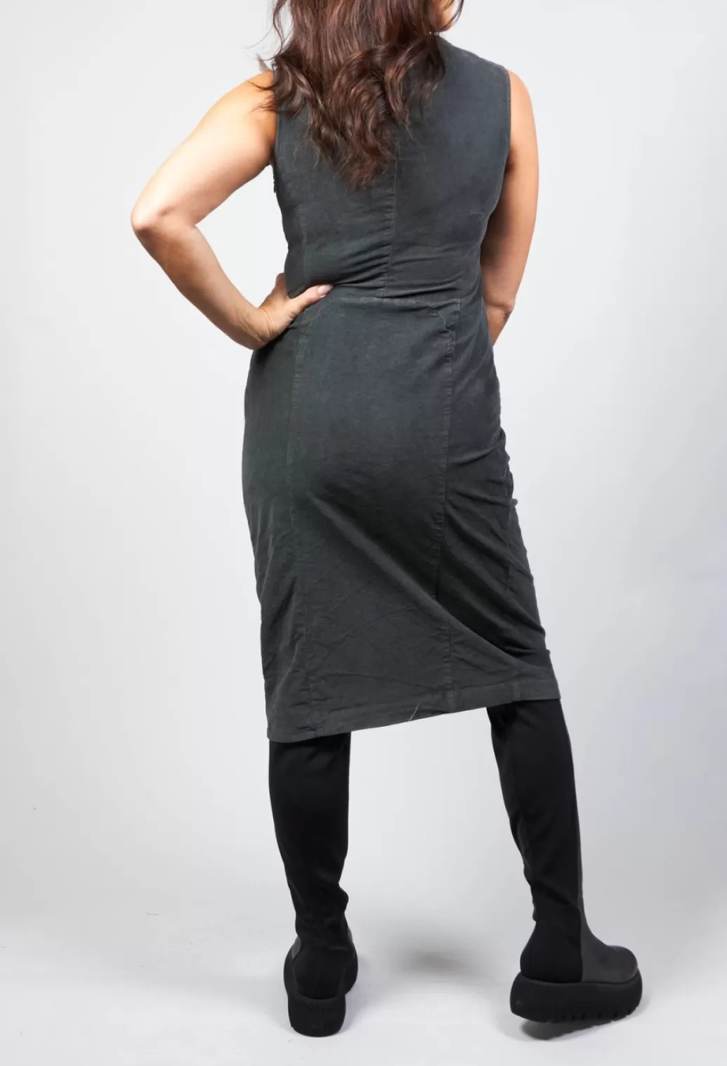 Dresses^Rundholz Black Label Fitted Sleeveless Midi Dress In Slate