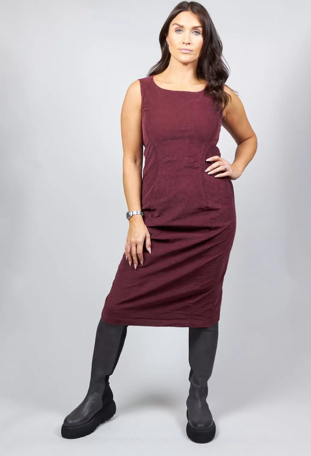 Dresses^Rundholz Black Label Fitted Sleeveless Midi Dress In Wine