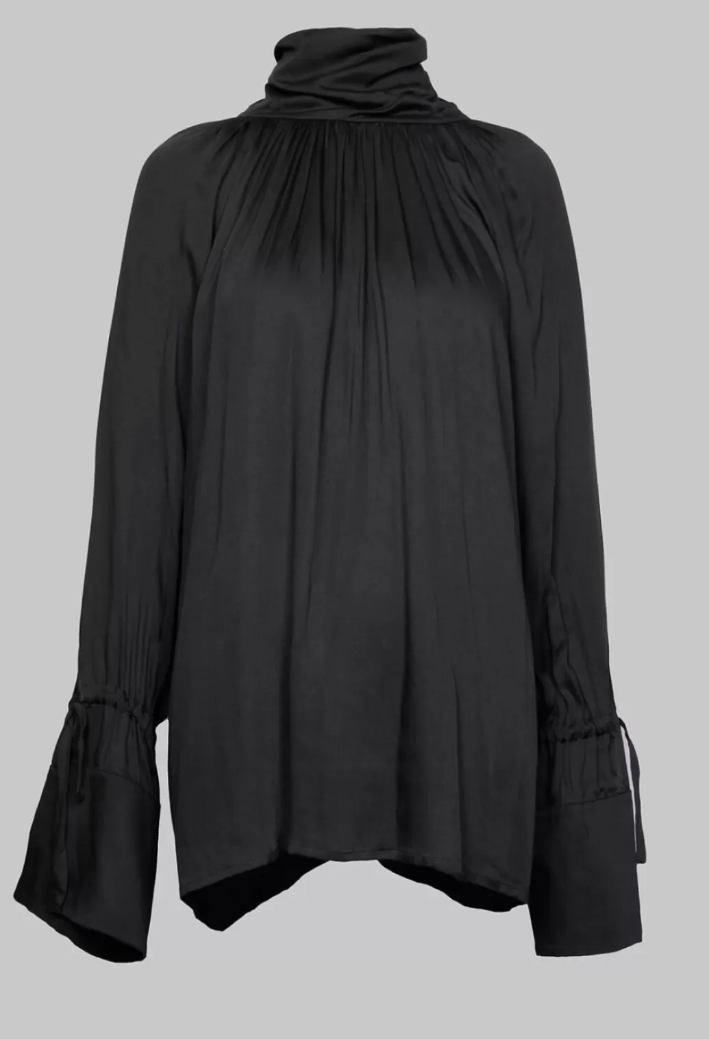 Shirts & Blouses^Nostra Santissima Gathered Neckline Shirt In Black