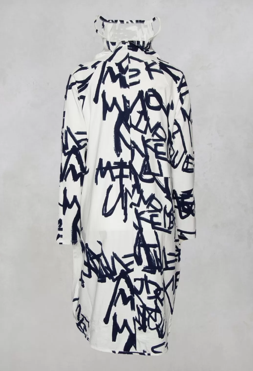 Jumpers^Moyuru Graphic Printed Tunic Dress With Built In Face Mask In White