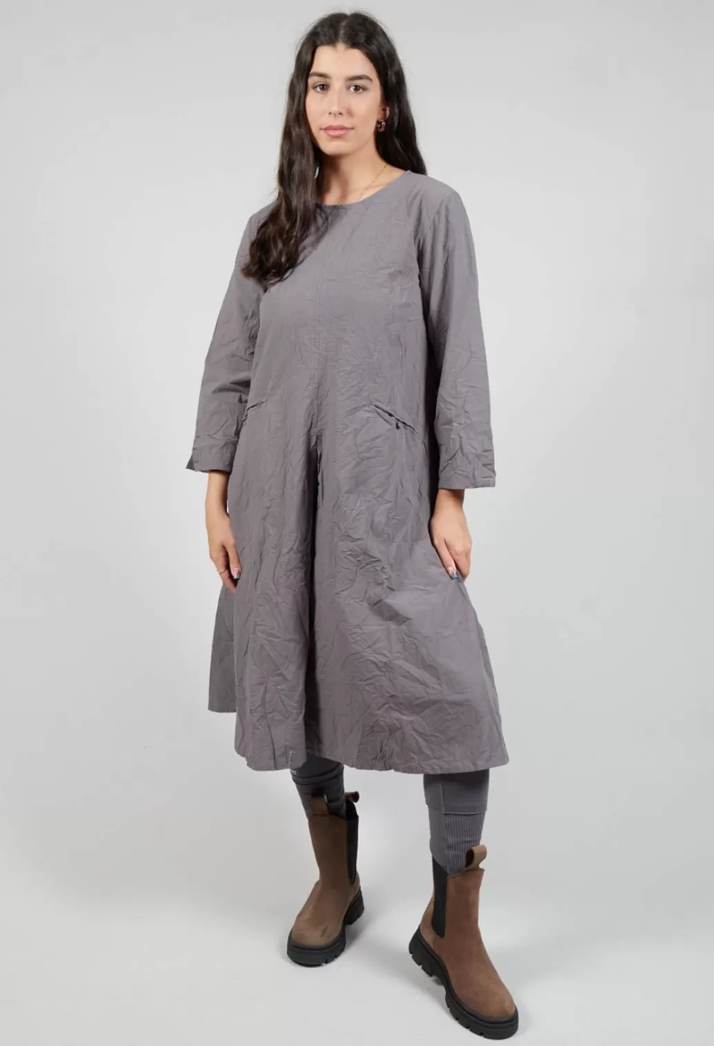 Dresses^Ewa I Walla Grete Dress In Dim Grey