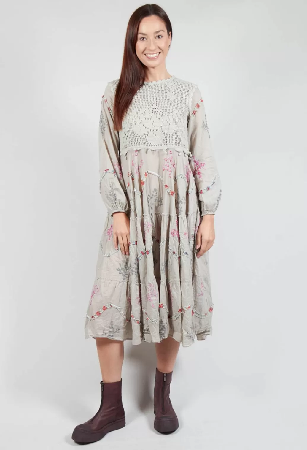 Dresses^Ewa I Walla Gven Dress In Original Embroidered Voile