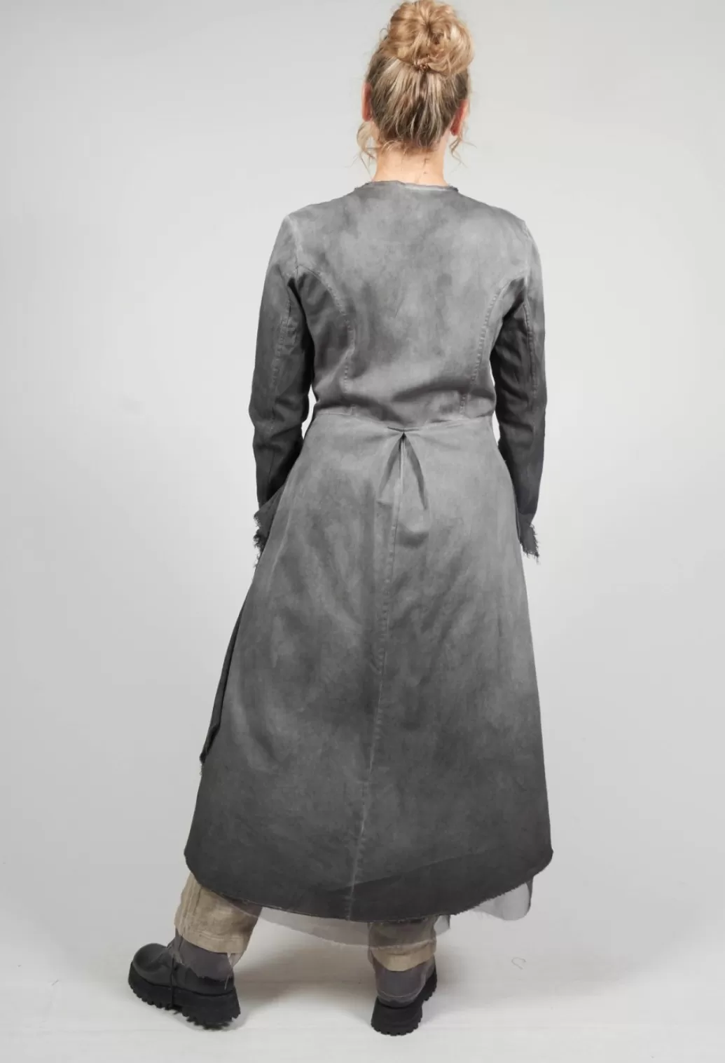 Coats^Sanctamuerte Hand Dyed Coat In Antracite