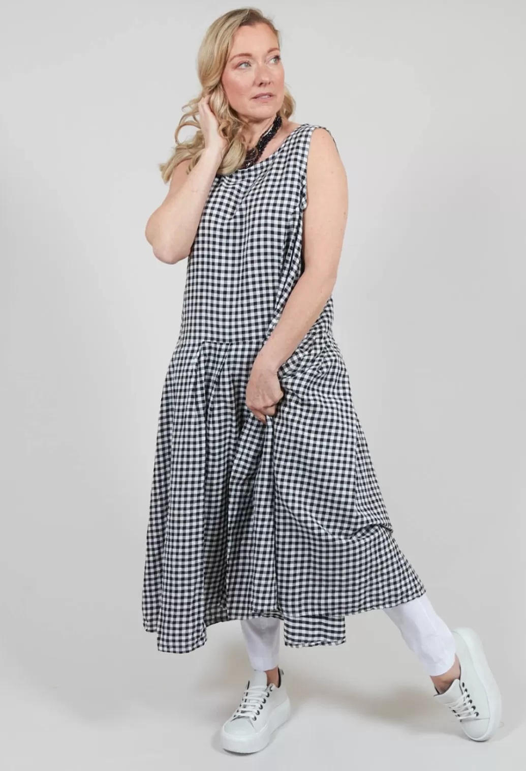 Dresses^Privatsachen Herschneller Dress In Schnee Black And White Check