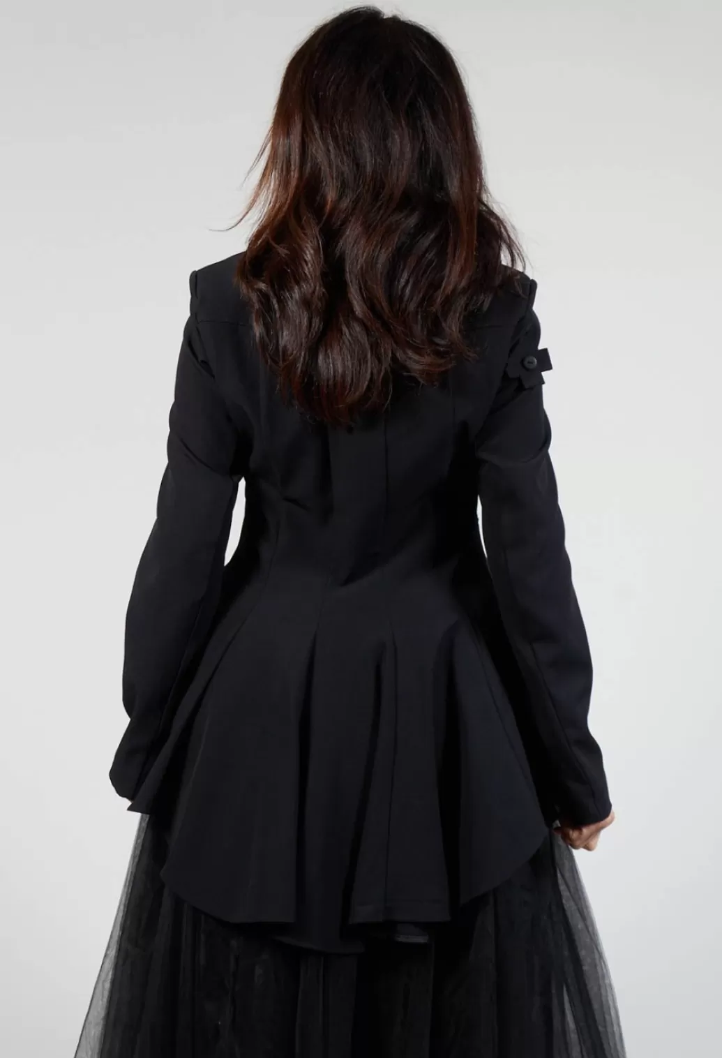 Jackets^Pluslavie High Low Blazer With Pockets In Black