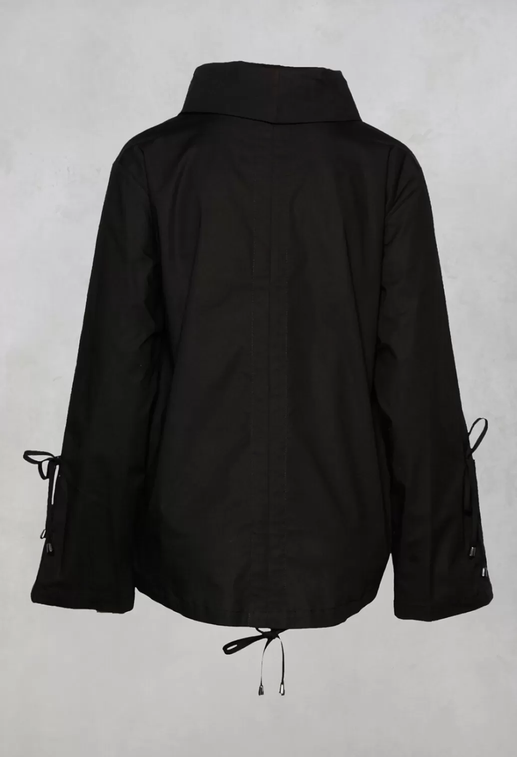 Shirts & Blouses^Nijii High Neck Blouse With Tie Detailed Sleeves In Black