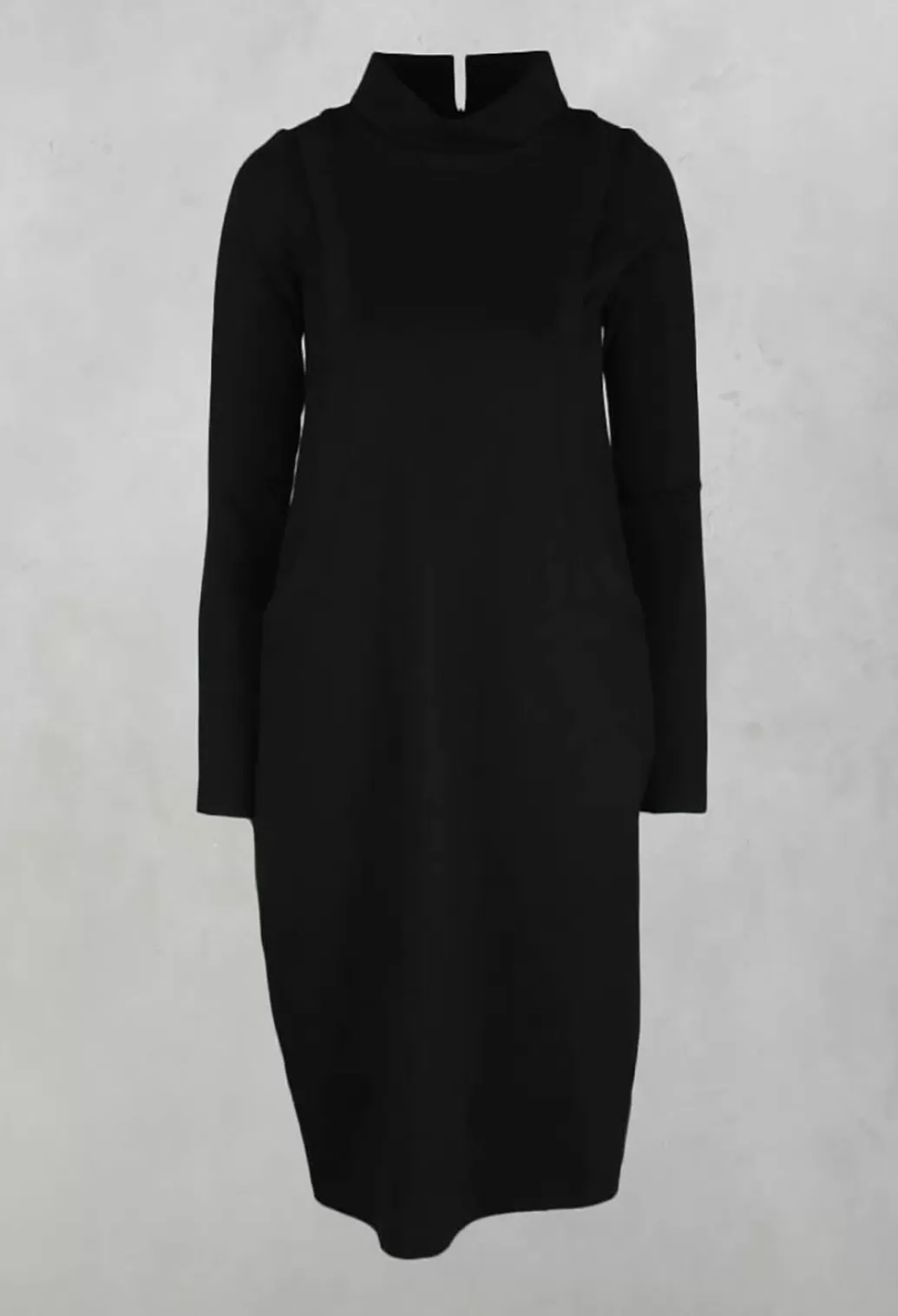 Dresses^Xenia Design High Neck Dress With Pockets In Black