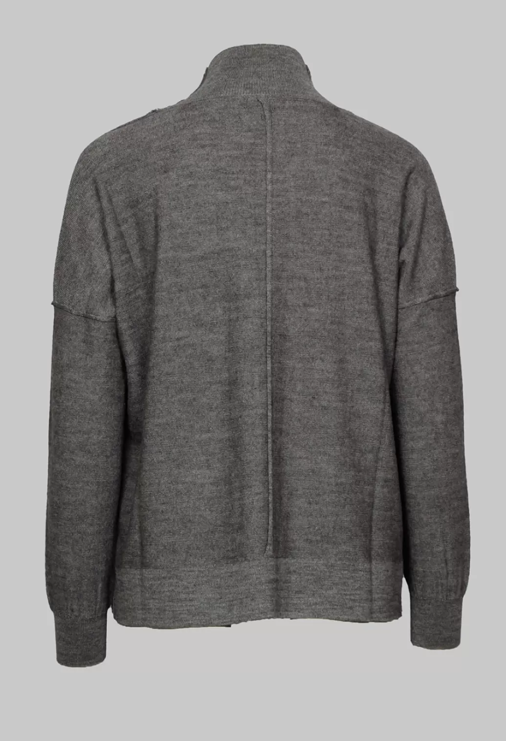 Jumpers^Nijii High Neck Sweater With Seam Detail In Grey