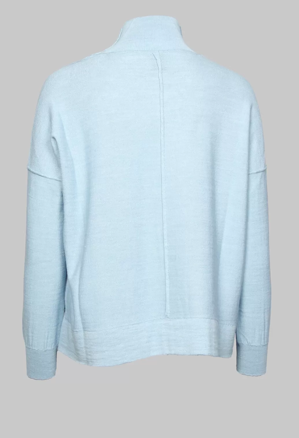 Jumpers^Nijii High Neck Sweater With Seam Detail In Light Blue