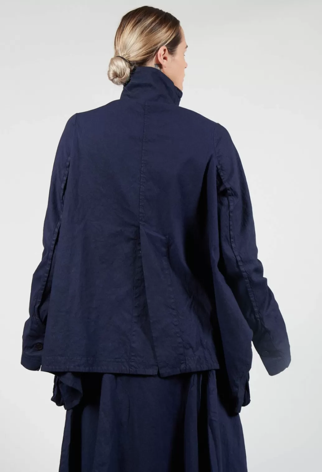 Jackets^Rundholz Dip High Neck Wide Fit Jacket With Statement Pockets In Grape