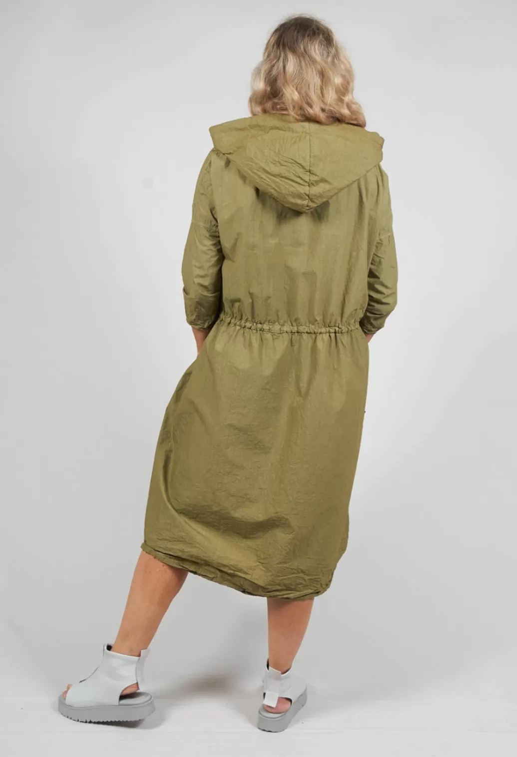 Dresses^Album Di Famiglia Hooded Dress Tc In Khaki