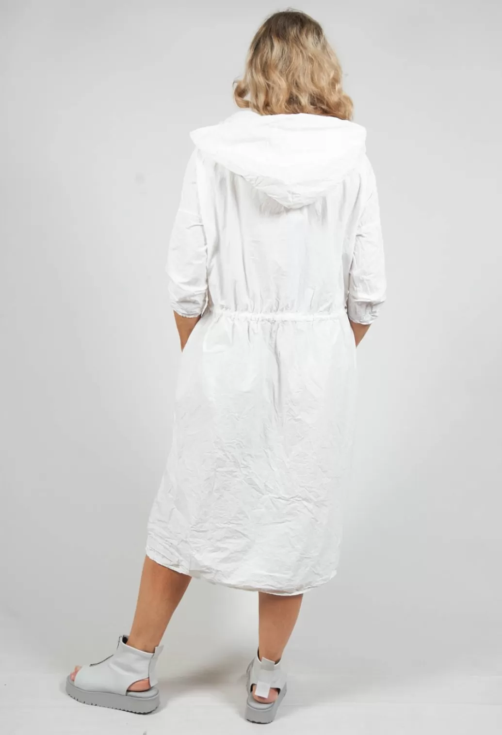 Dresses^Album Di Famiglia Hooded Dress Tc In Milk « Eliza Womens