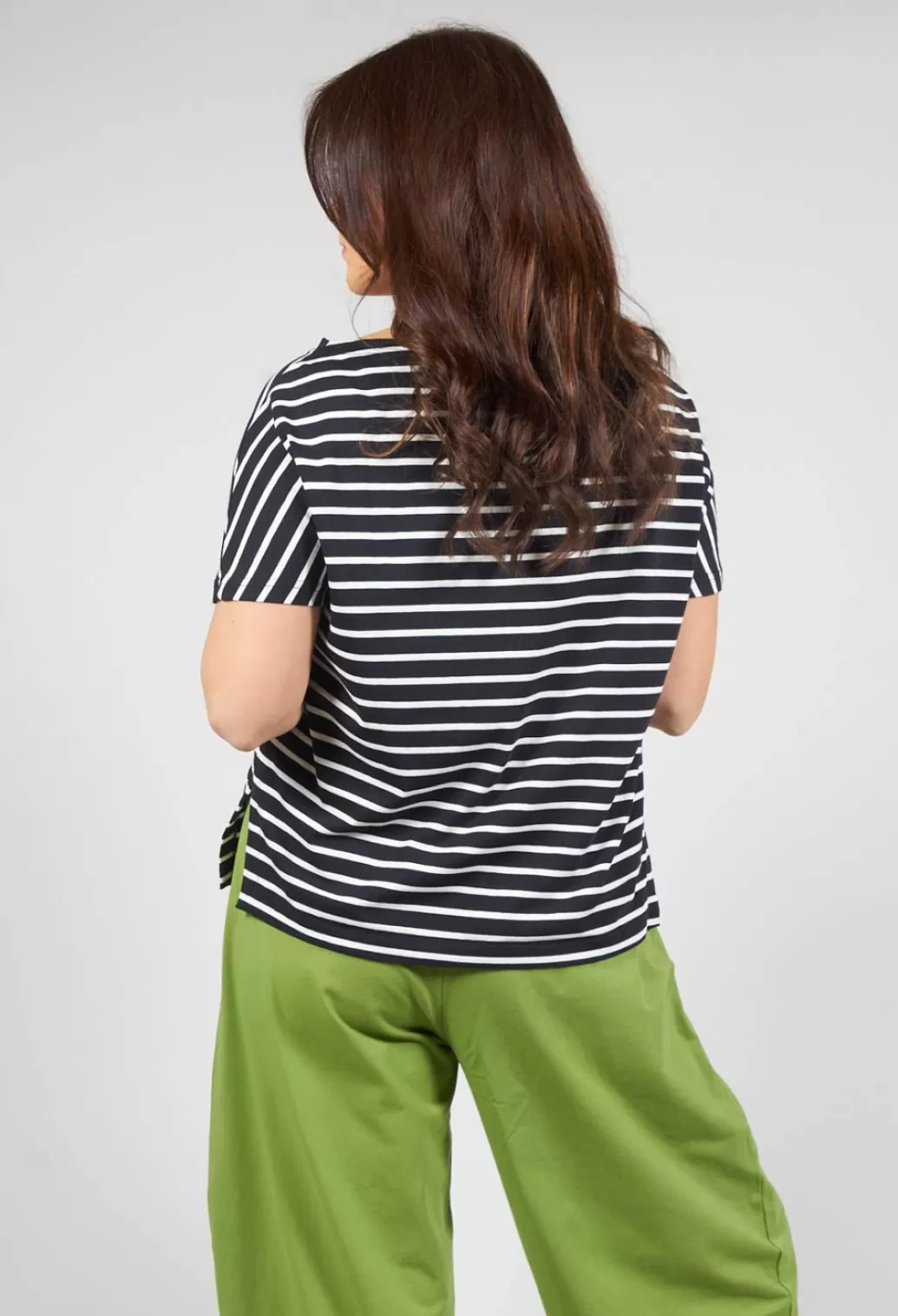Shirts & Blouses^Mama B Ibisco R Stripe T-Shirt In Nero