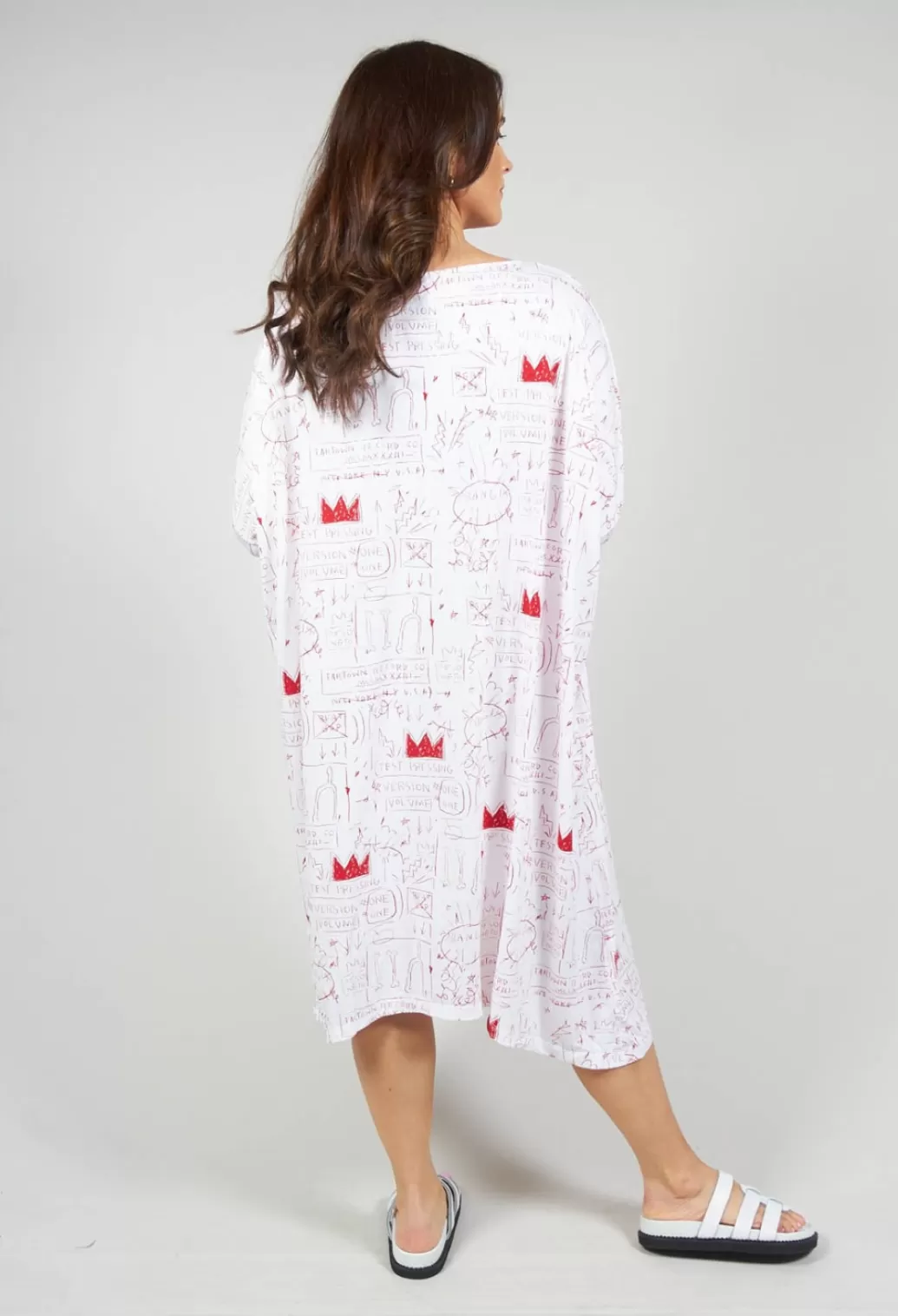 Dresses^Bread and Butter Jersey Dress With White And Red Print