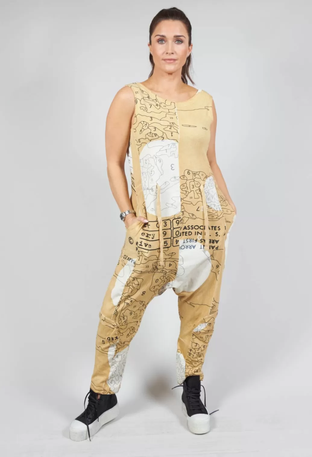 Jumpsuits^Rundholz Black Label Jersey Drop Crotch Jumpsuit In Corn Print