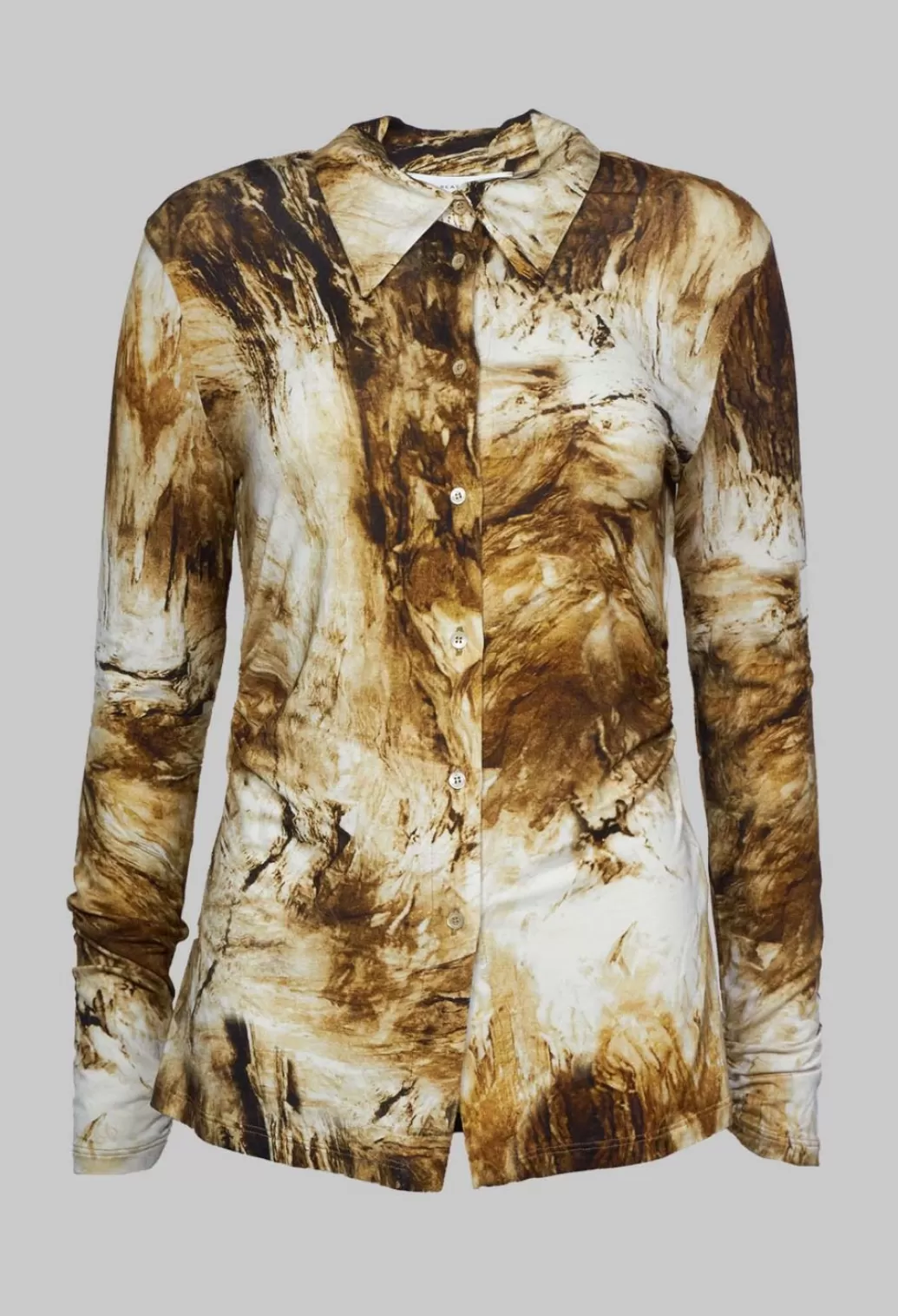 Shirts & Blouses^Beatrice B Jersey Shirt With Amber Marble Print