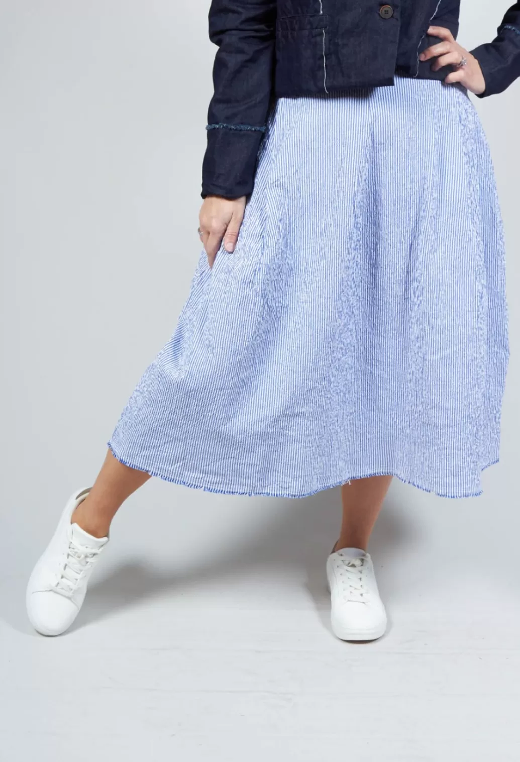 Skirts^Hannoh Wessel Jola Skirt In Blue Stripes