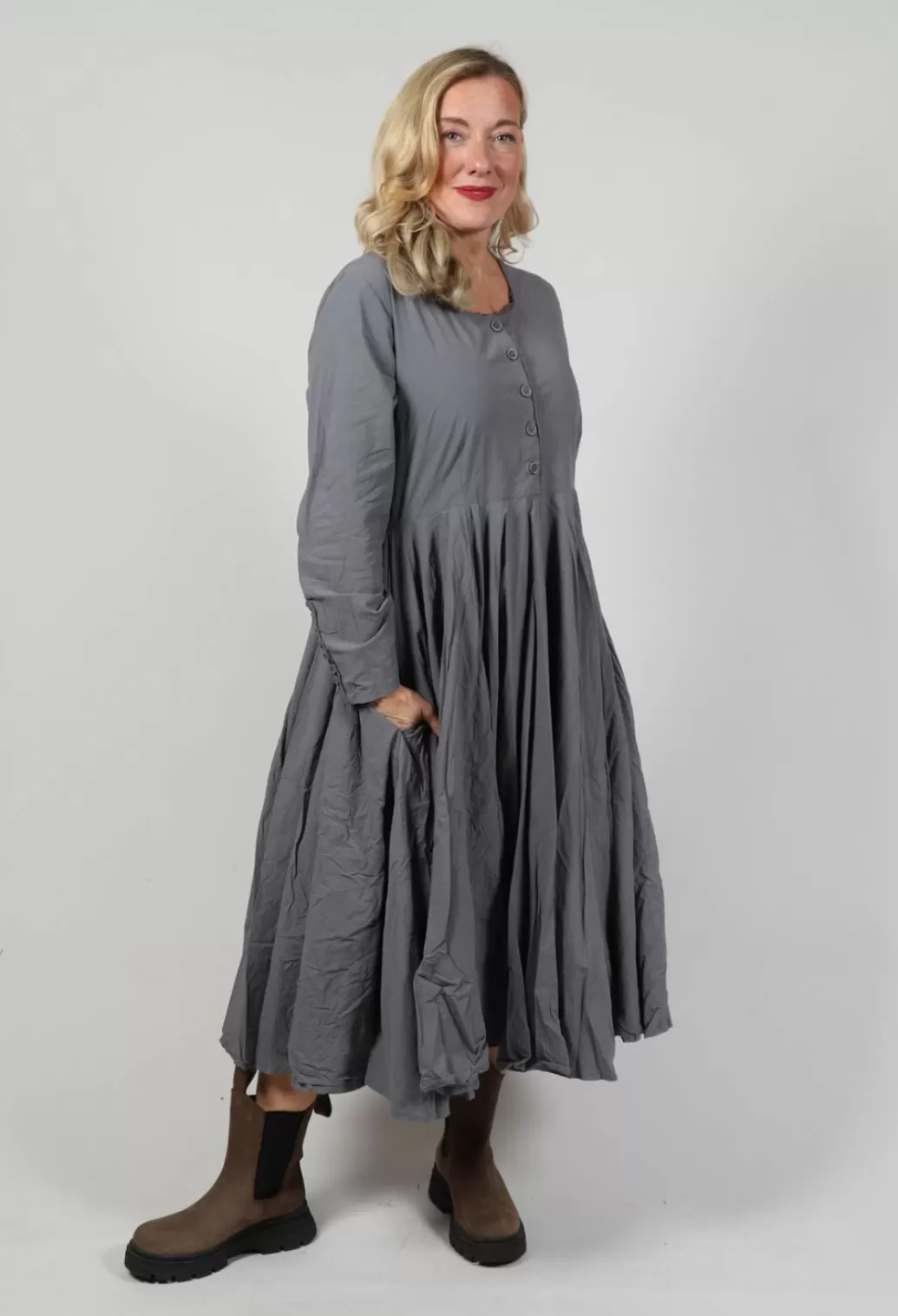 Dresses^Ewa I Walla Kara Dress In Dim Grey