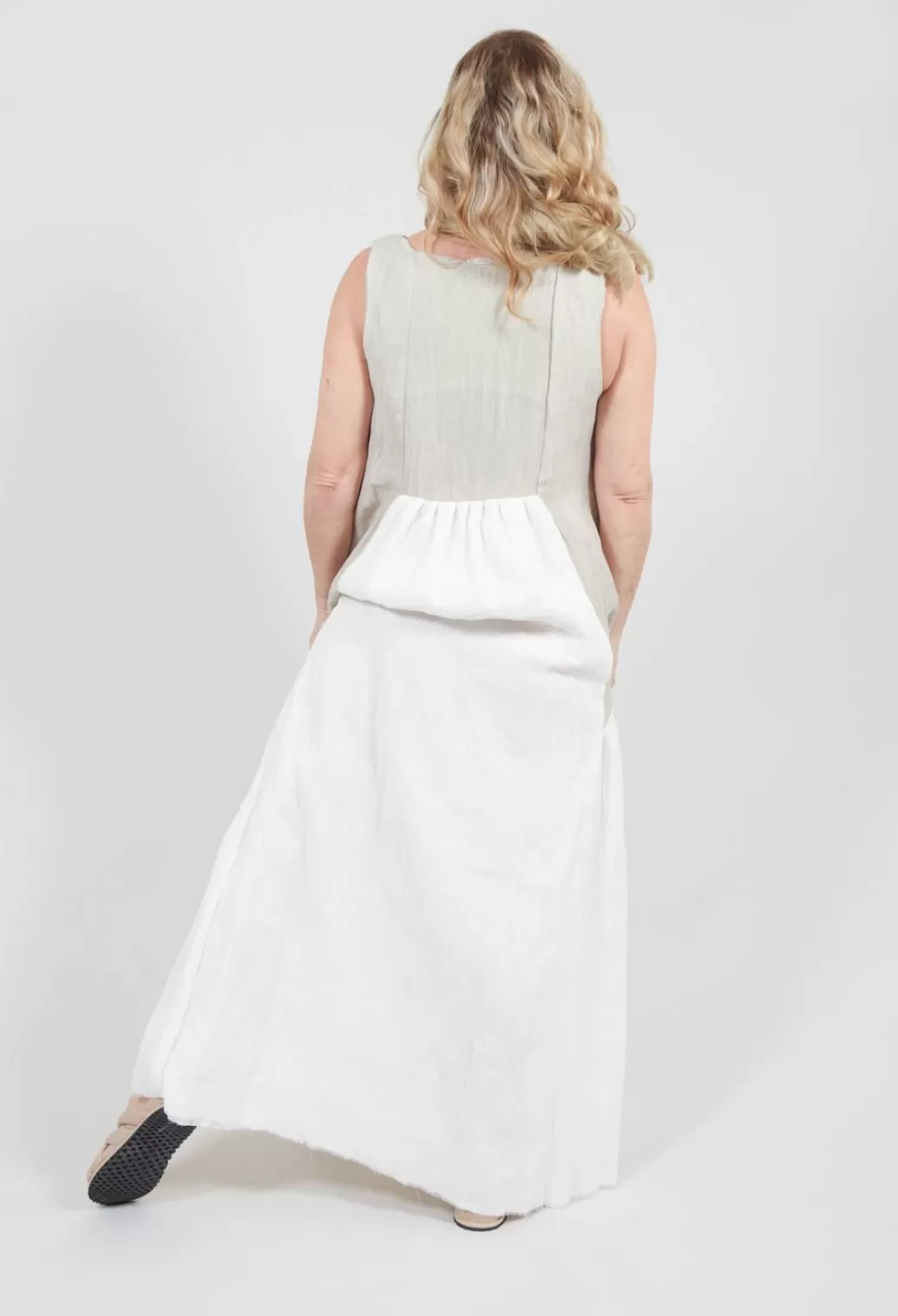 Dresses^Un-namable Kira Dress In Off White And Beige