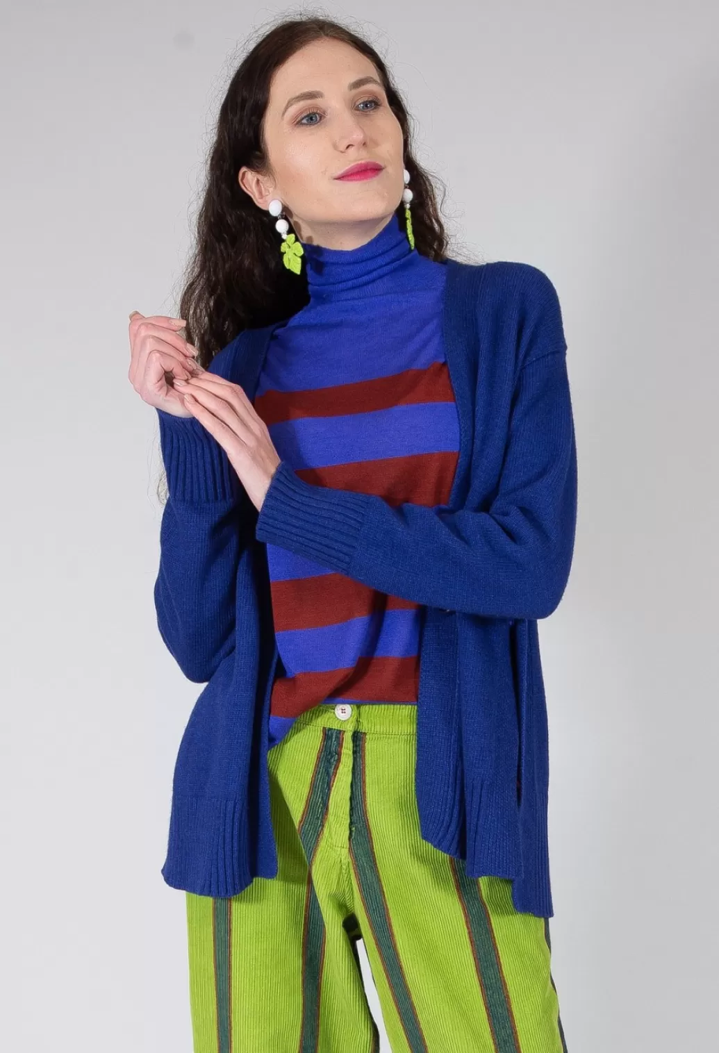 Cardigans^Maliparmi Knitted Cardigan In Cobalto Cobalt