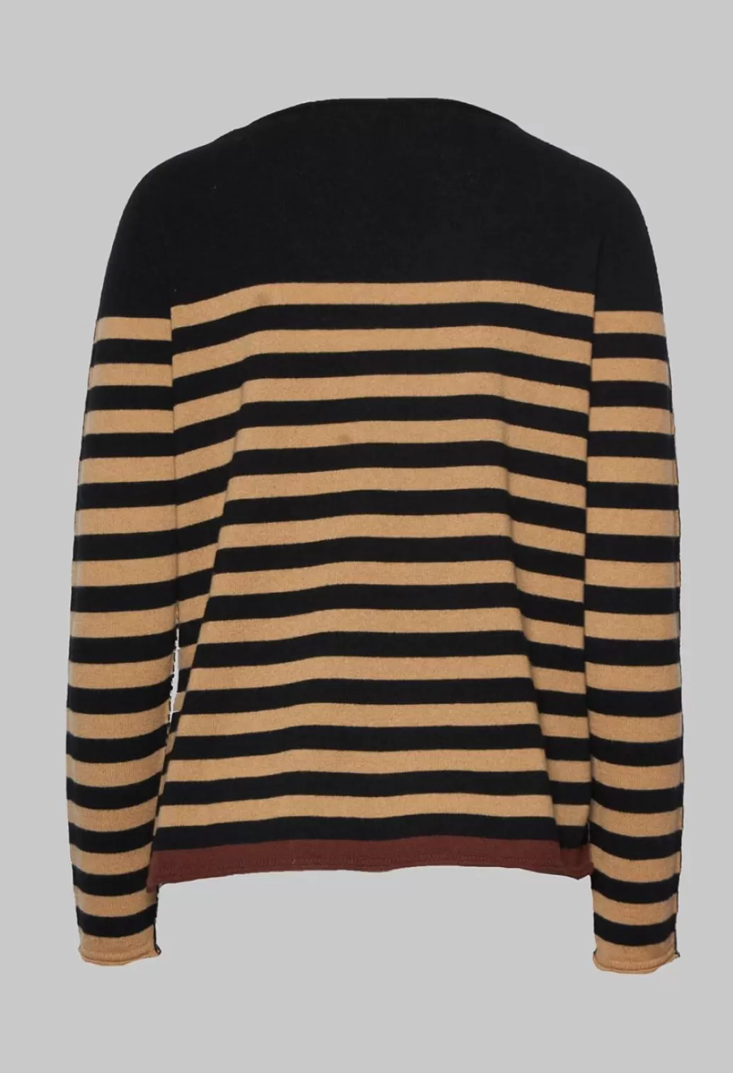 Jumpers^Maliparmi Knitted Sweater In Beige Nero