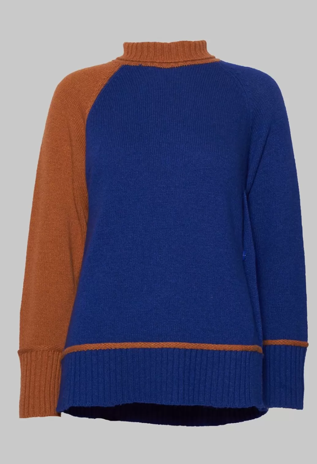 Jumpers^Maliparmi Knitted Sweater In Blu Arancio