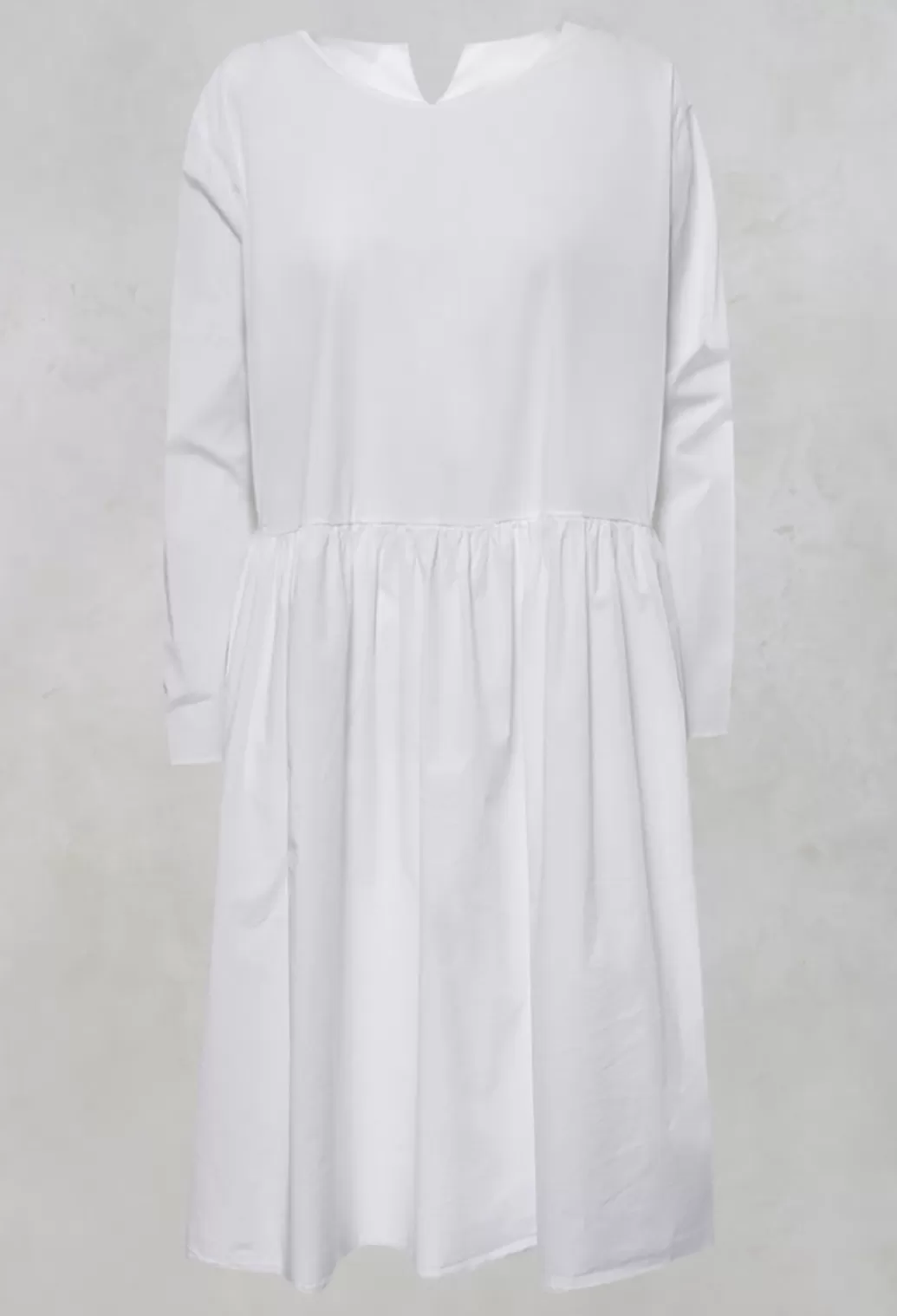 Dresses^Mama B Koci Long Sleeve Smock Dress With Pockets In Bianco