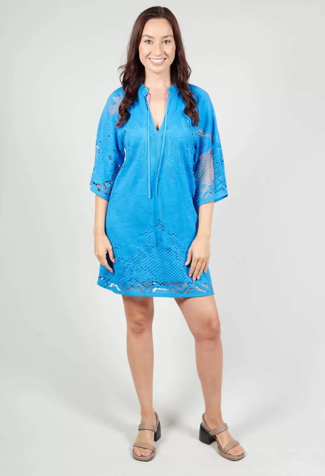 Dresses^Beatrice B Lace Tunic Dress In Supersonic Blue