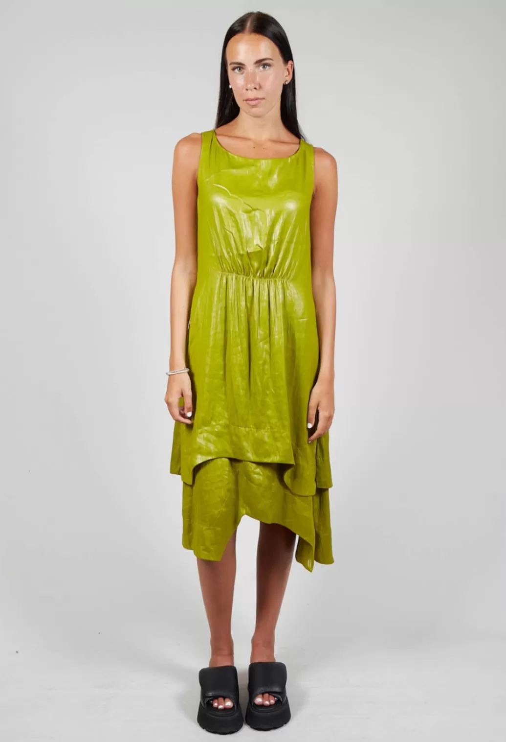 Dresses^Anett Rostel Layered Dress In Green