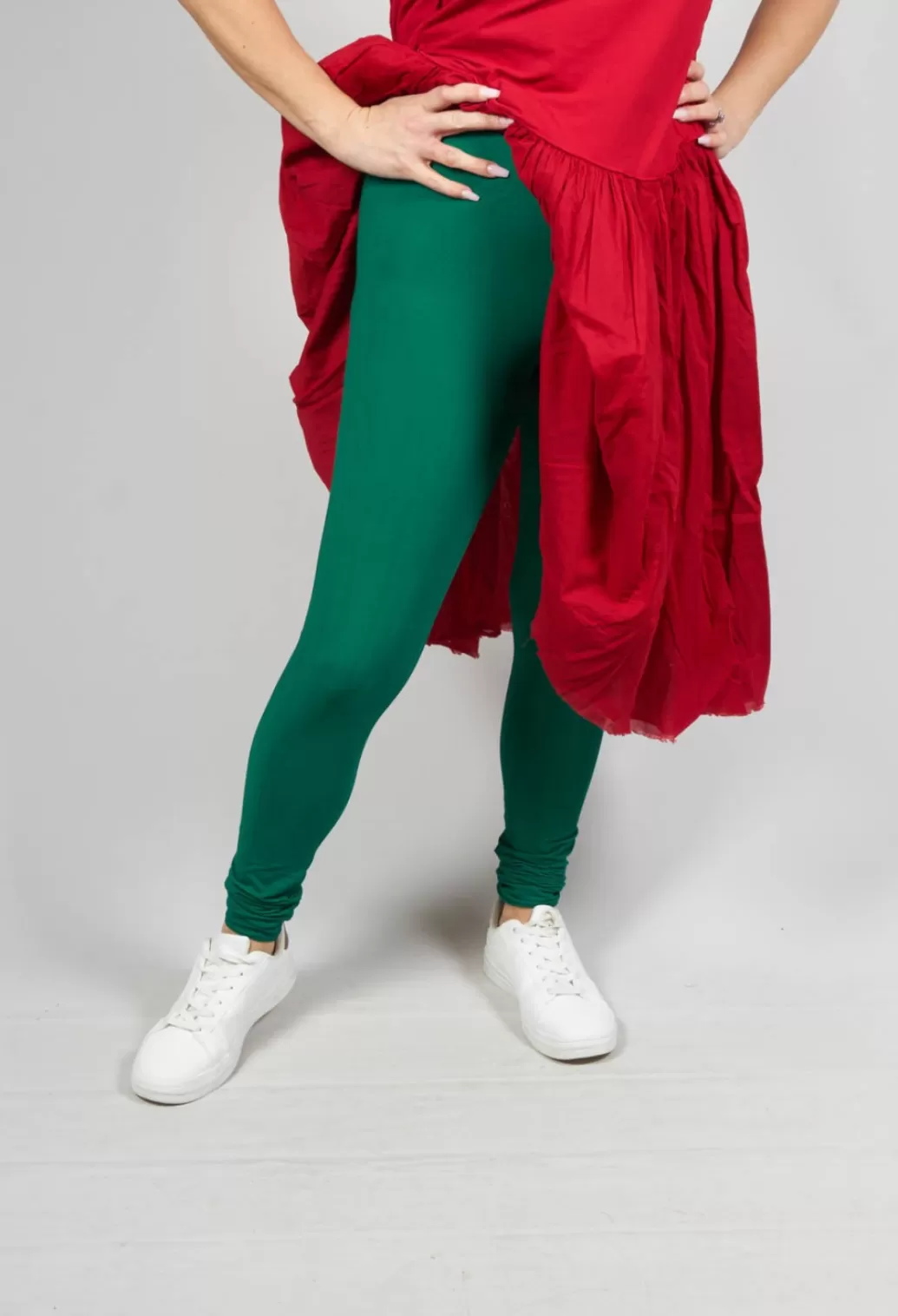 Leggings^Rundholz Dip Leggings With Elasticated Waist In Green