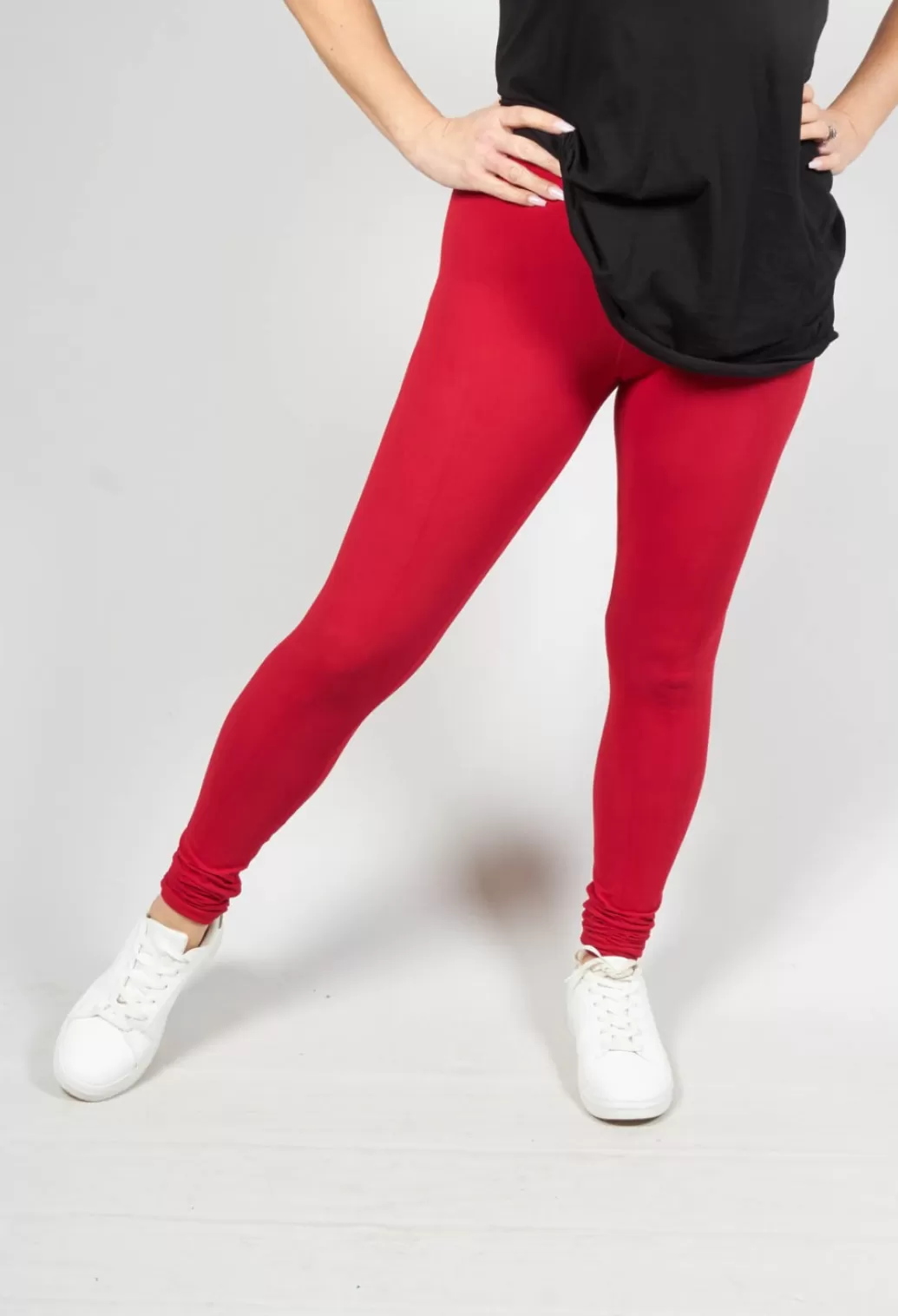 Leggings^Rundholz Dip Leggings With Elasticated Waist In Red