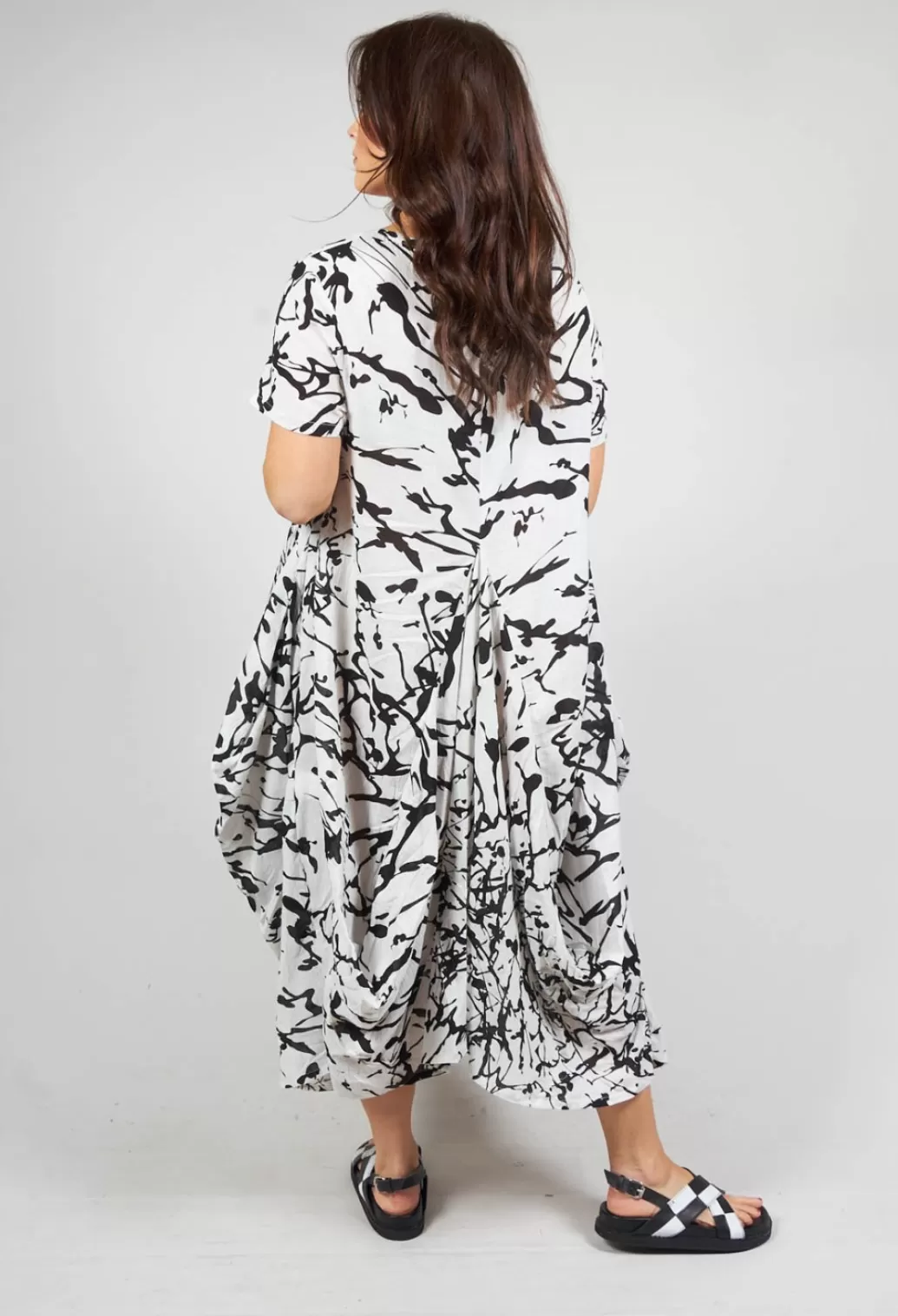 Dresses^Bread and Butter Lightweight Cotton Dress In Natural Print Black