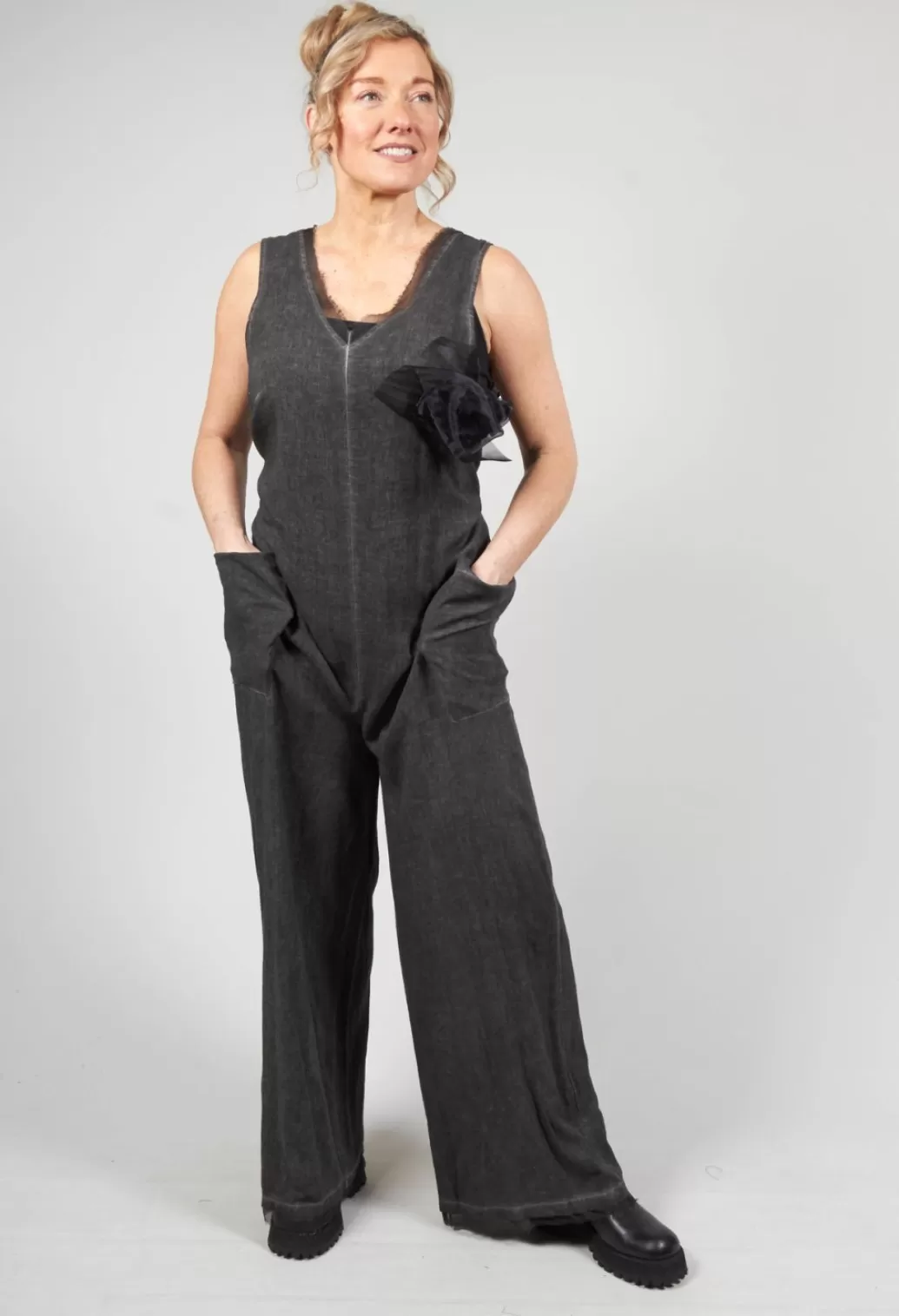 Jumpsuits^Sanctamuerte Lightweight Jumpsuit In Antracite