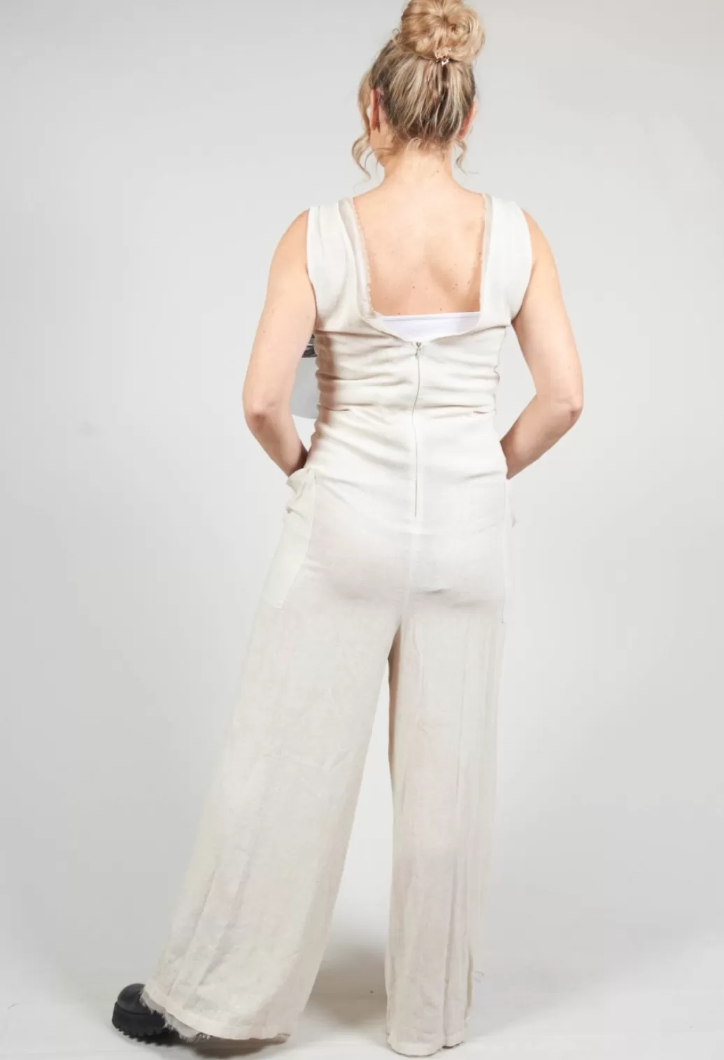 Jumpsuits^Sanctamuerte Lightweight Jumpsuit In Gesso