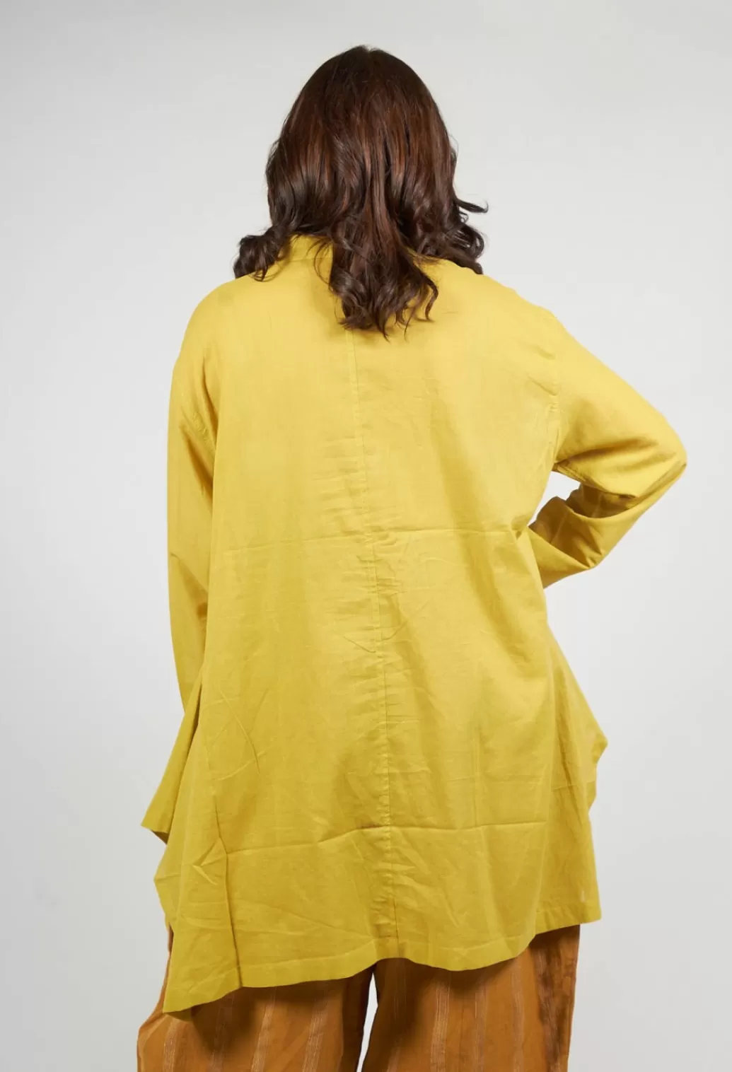 Shirts & Blouses^Moyuru Lightweight Longline Shirt In Mustard Print