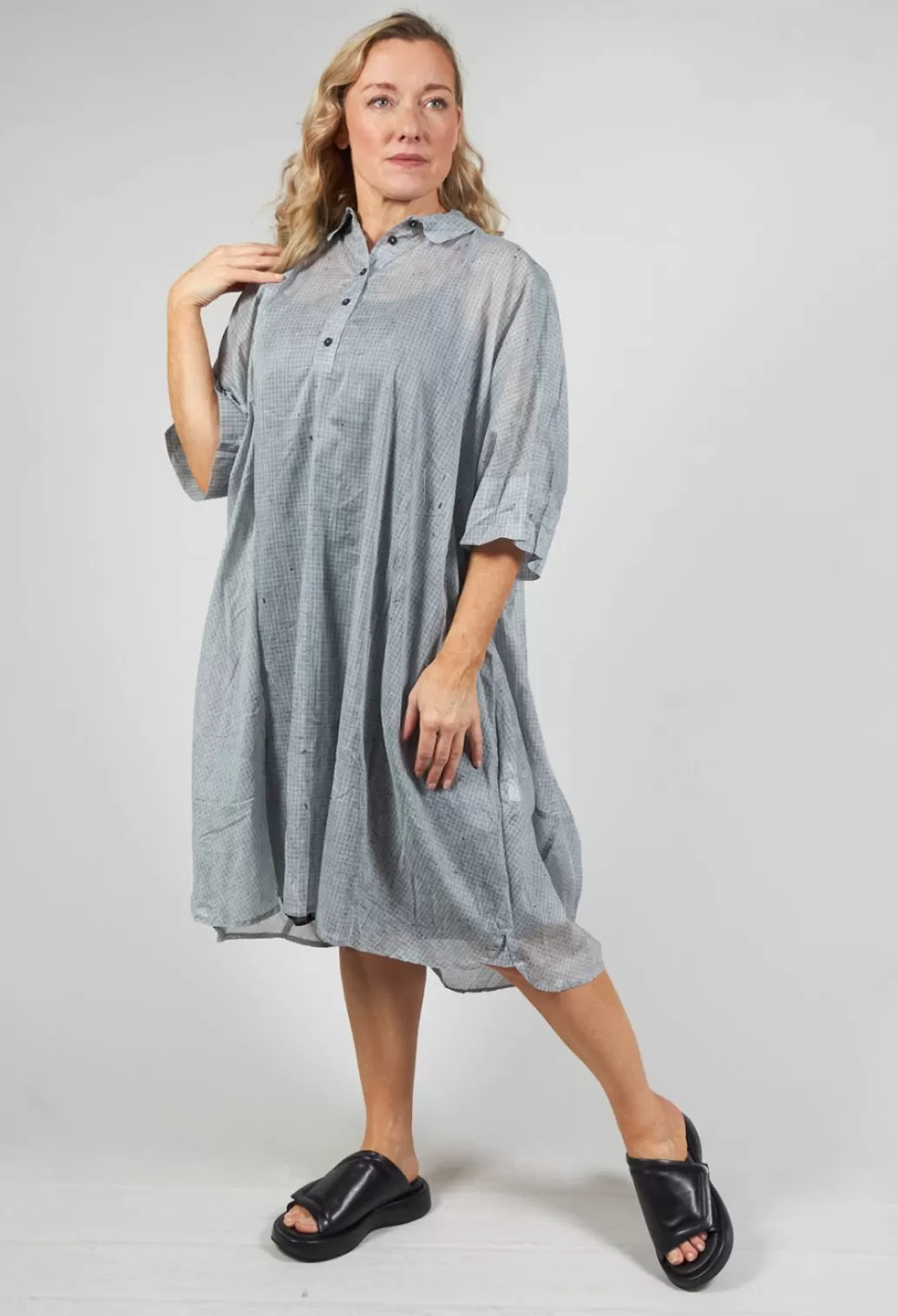 Dresses^Rundholz Black Label Lightweight Tunic Dress In Ice Stripe