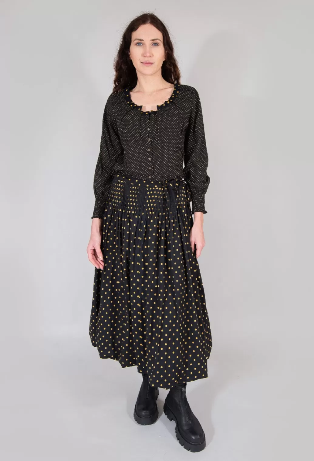 Skirts^Les Ours Lilou Skirt In Large Spot Bronze