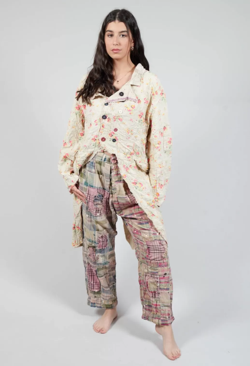 Jackets^Magnolia Pearl Linen Floral Contessa Jacket In Circus Rose