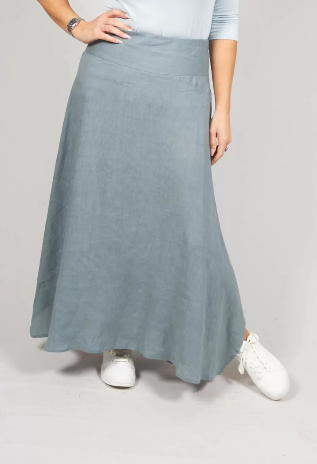 Skirts^Sarah Pacini Long A Line Skirt In Blue