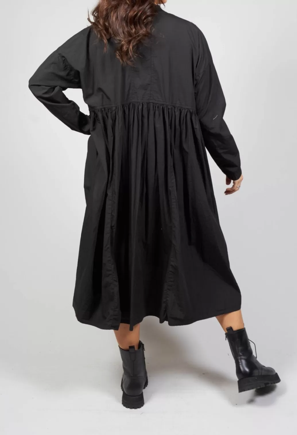 Dresses^Rundholz Black Label Long Cotton Shirt Dress In Black