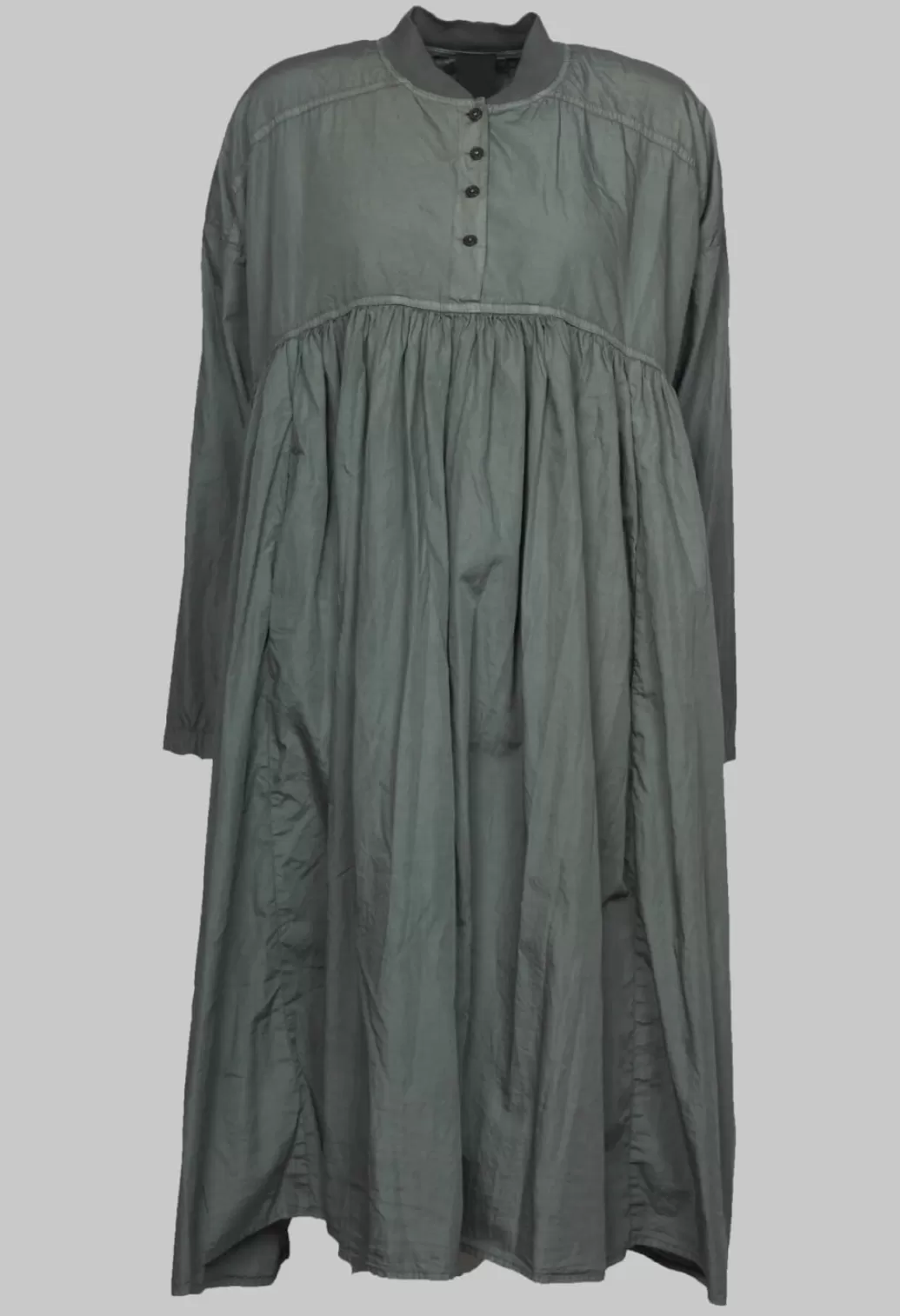 Dresses^Rundholz Black Label Long Cotton Shirt Dress In Grey