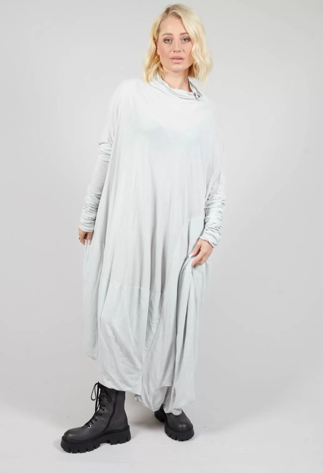 Dresses^Rundholz Dip Long Draped Jersey Tunic Dress In Birch