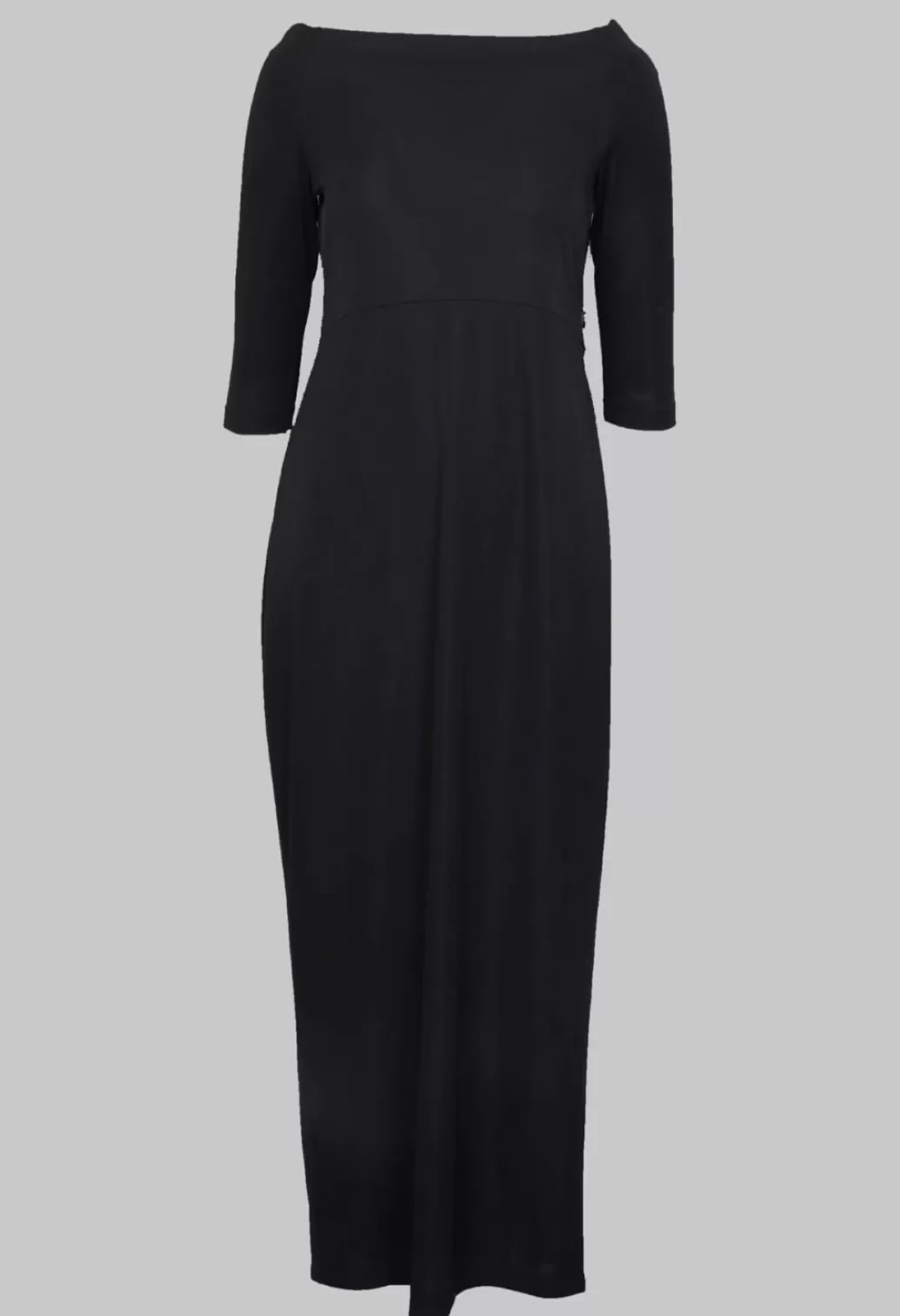 Dresses^Xenia Design Long Dress With Three Quarter Length Sleeves In Black