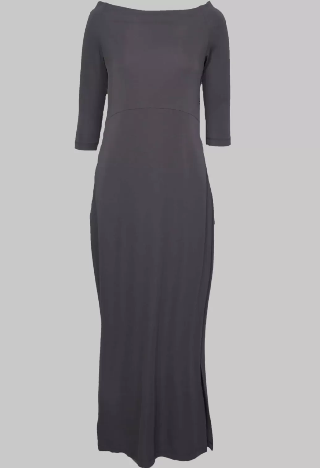 Dresses^Xenia Design Long Dress With Three Quarter Length Sleeves In Dark Grey