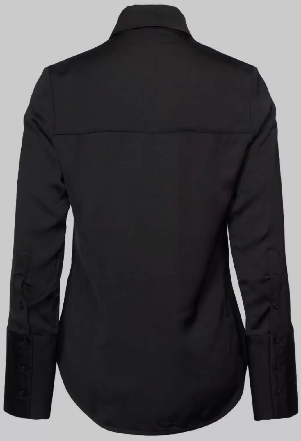 Shirts & Blouses^Collectors Club Long Fitted Shirt In Shiny Black